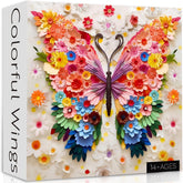 Puzzles en bois Colorful Wings 1000 pièces
